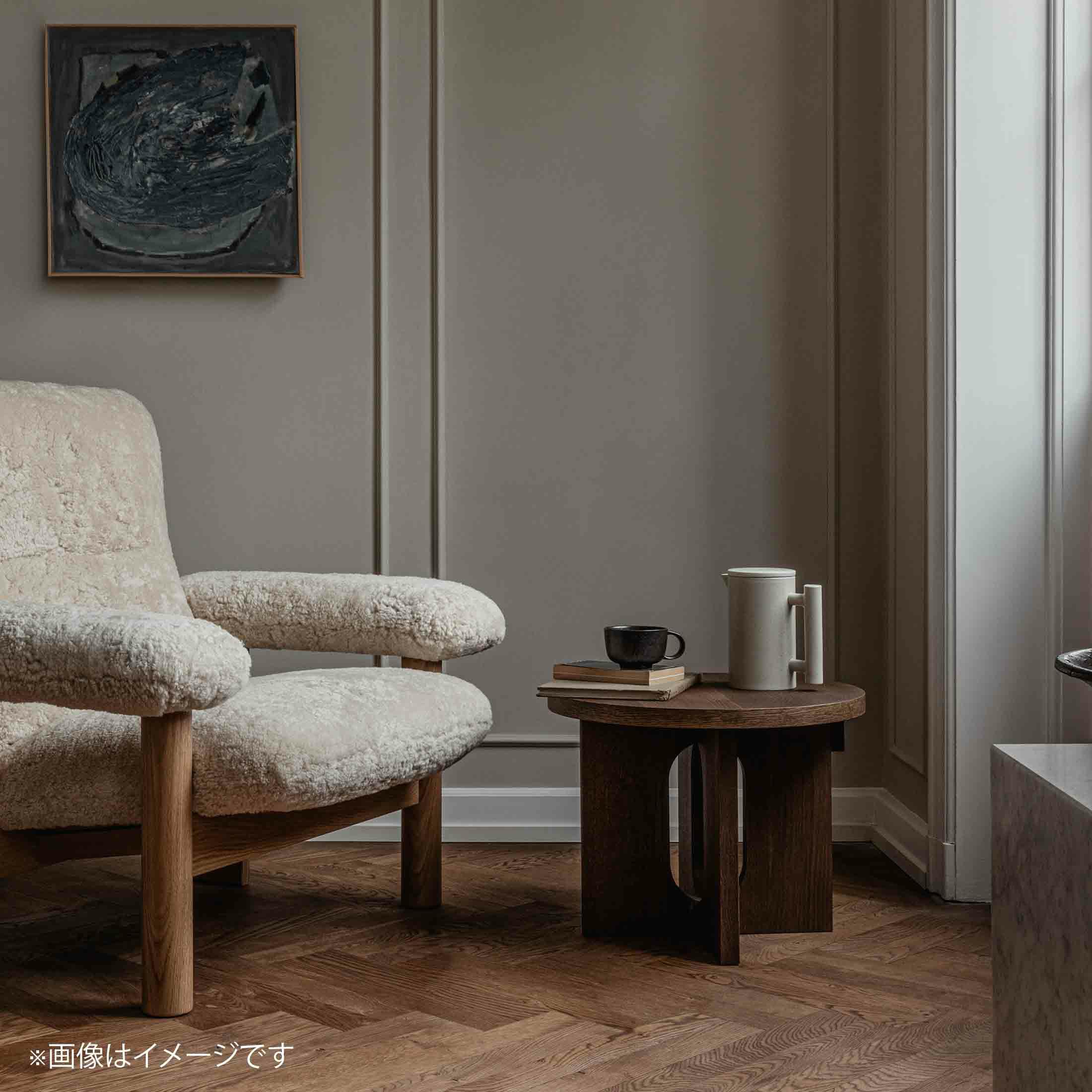 Audo Copenhagen（オドー・コペンハーゲン） / ANDROGYNE SIDE TABLE（アンドロジーン サイドテーブル）Φ50 / Darkstaind Oak / サイドテーブル