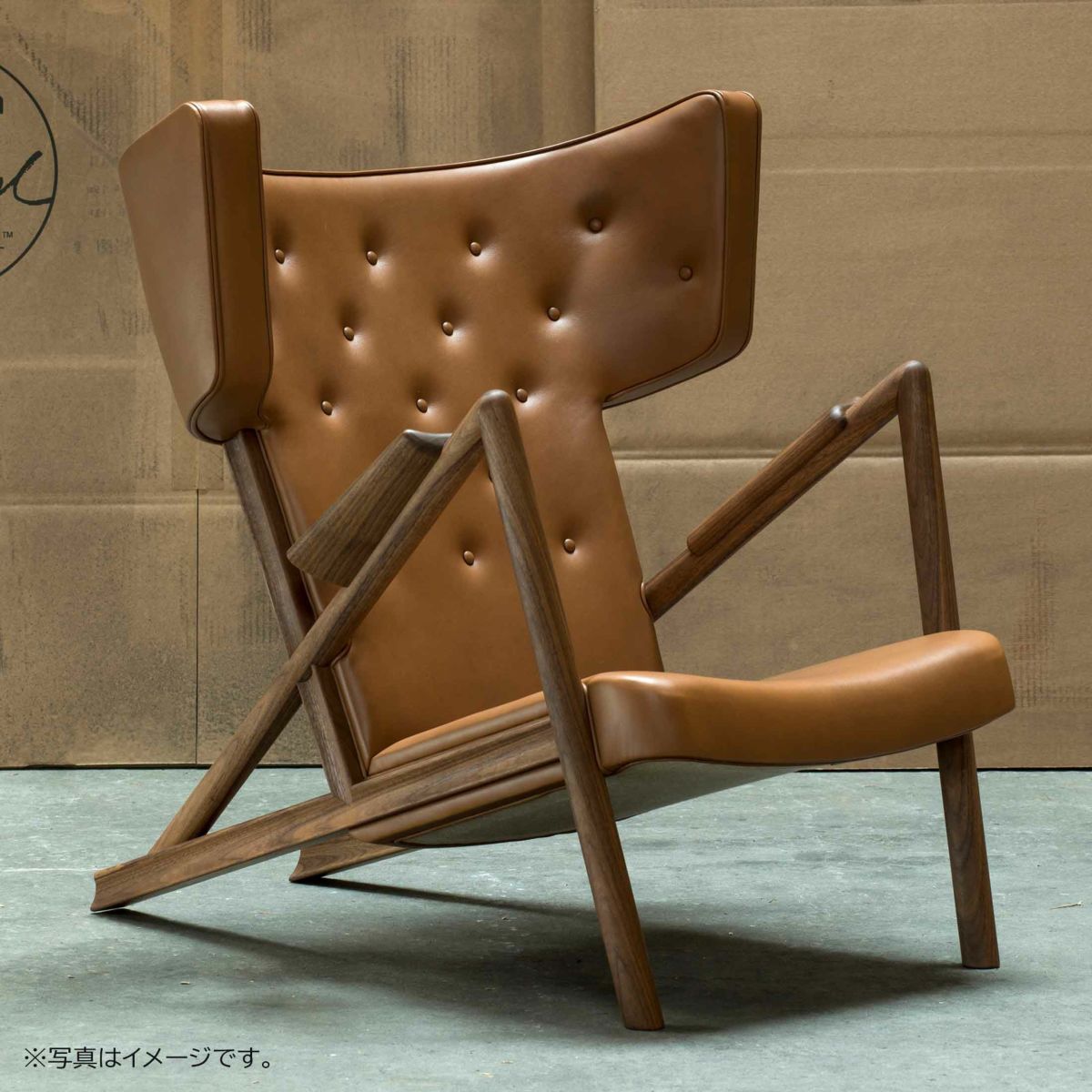 HOUSE OF FINN JUHL（ハウス・オブ・フィンユール） / GRASSHOPPER CHAIR（グラスホッパーチェア） / ウォルナット材・オイル仕上げ・エレガンスレザー（Elegance Walnut）