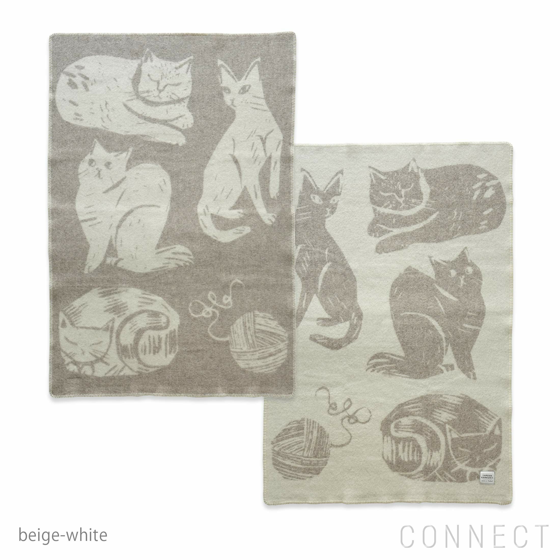 LAPUAN KANKURIT（ラプアン カンクリ） /KISSANPAIVAT（キッサンパイヴァット） / ウールハーフブランケット / 90x130cm