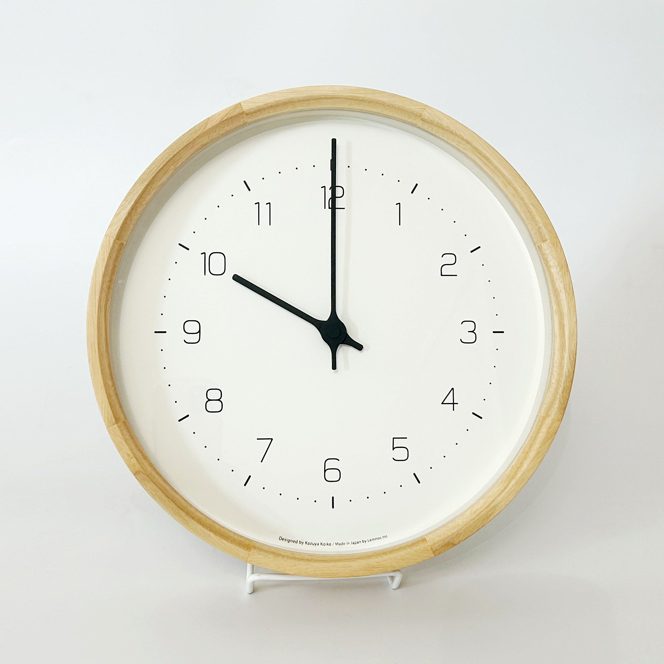 【アウトレット】Lemnos（レムノス） / NEUT wall clock（ニュート ウォール クロック） / ナチュラル / 掛け時計