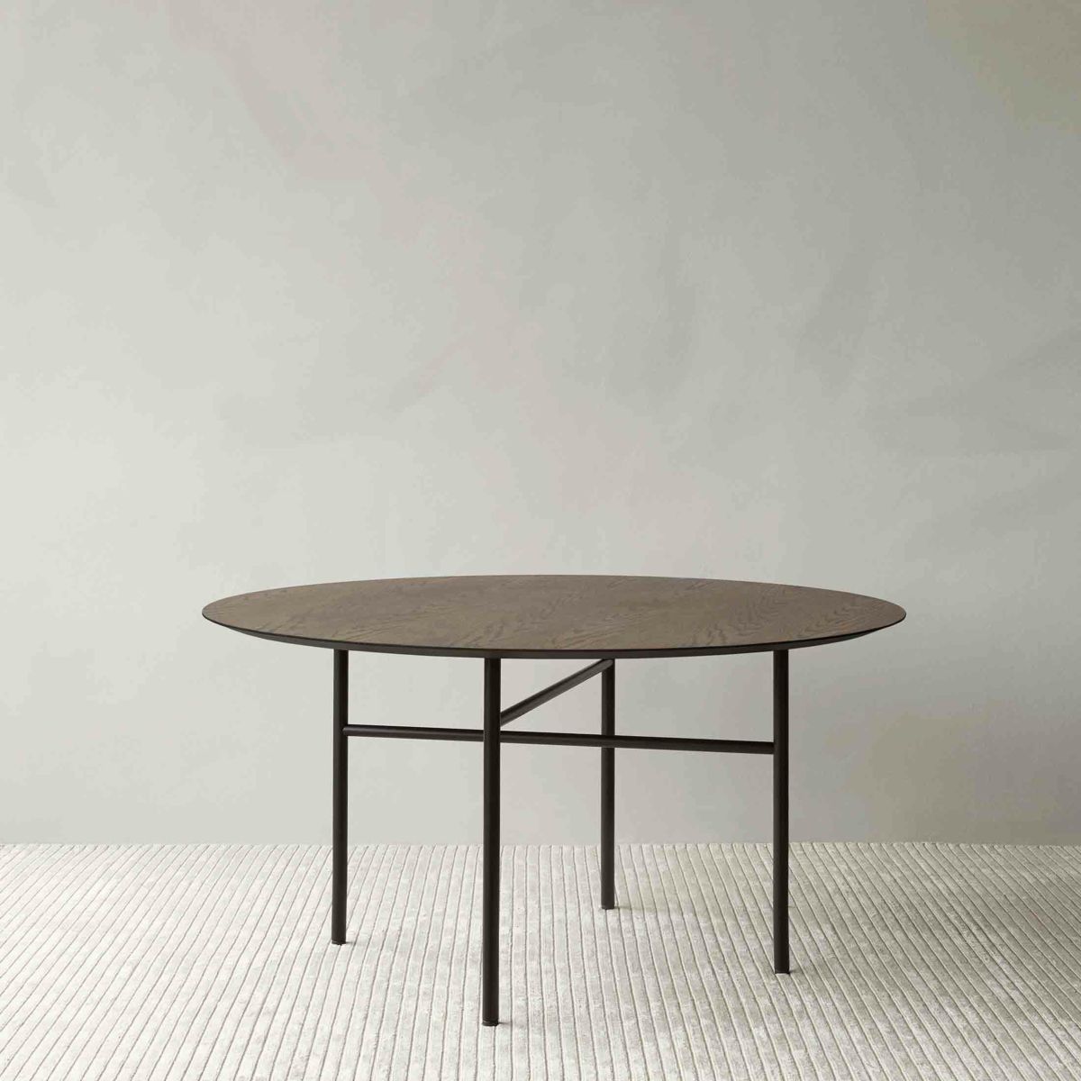 Audo Copenhagen（オドー・コペンハーゲン） /SNAREGADE DINING TABLEΦ120（スネアゲイド ダイニングテーブル） / ダークステインドオーク / テーブル