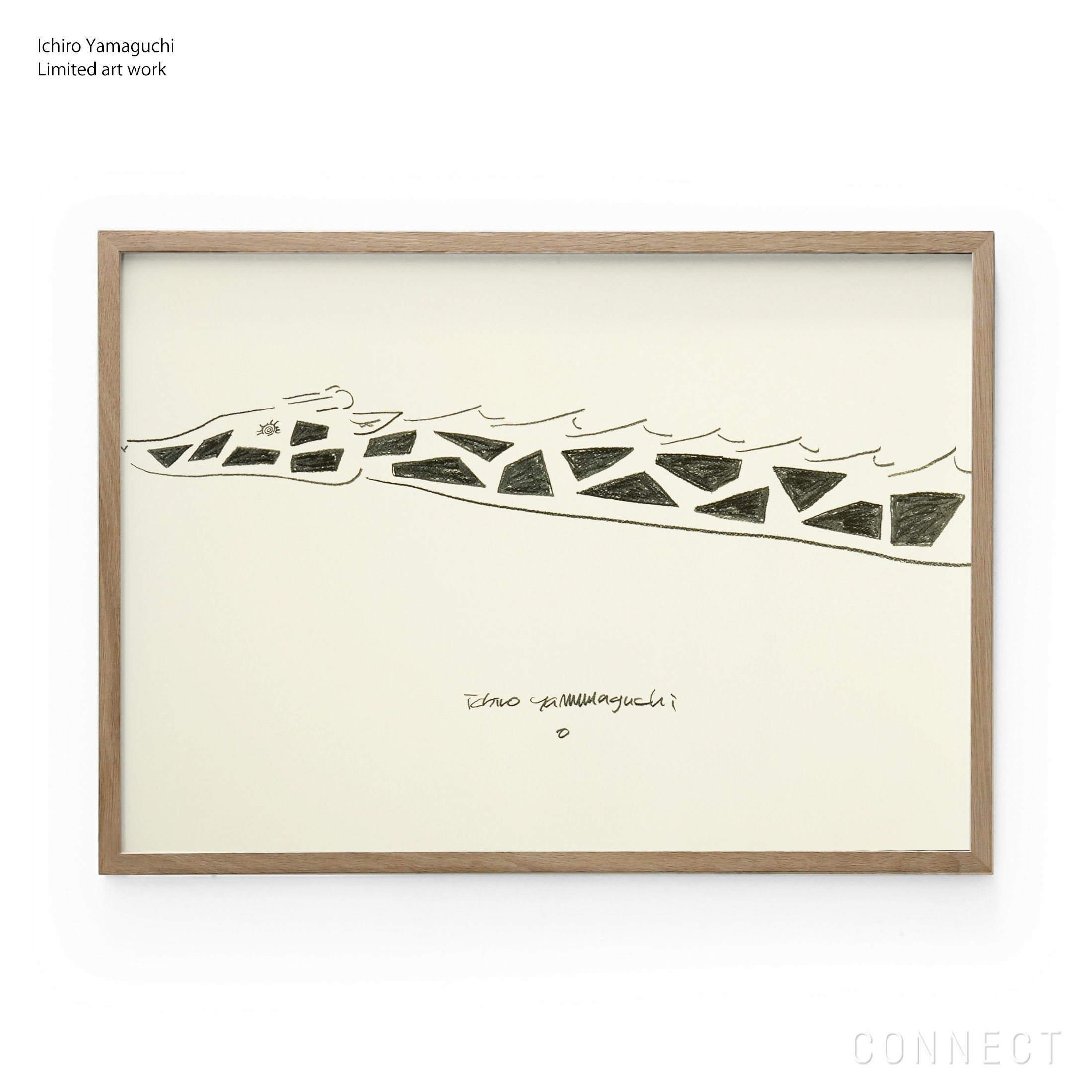 山口一郎 / Giclee（ジクレー印刷）「キリン」 / Lサイズ / アートポスター