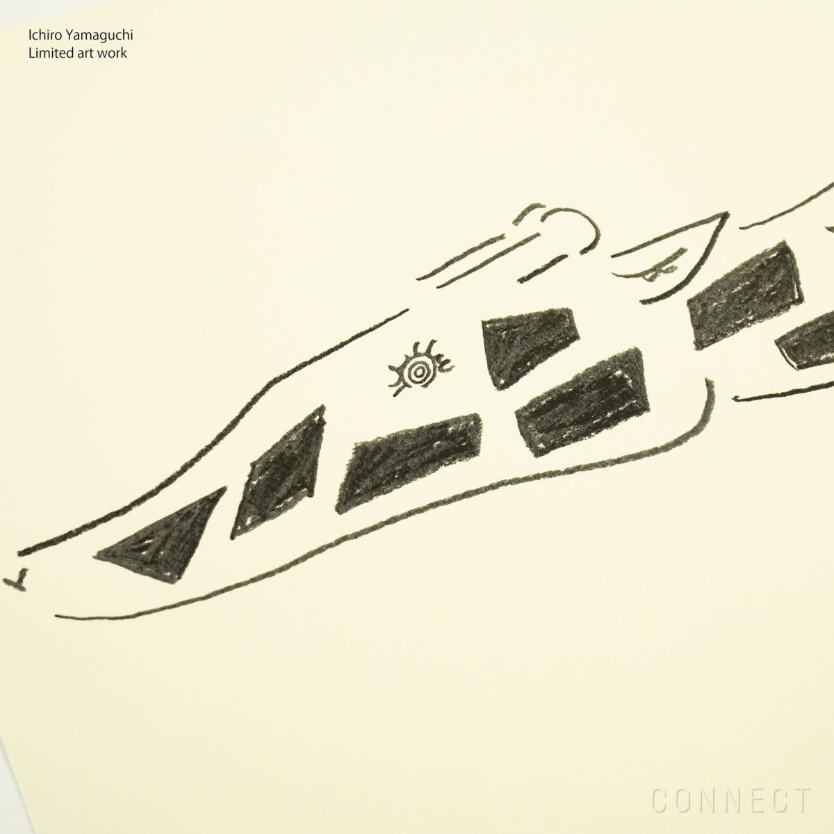 山口一郎 / Giclee（ジクレー印刷）「キリン」 / Lサイズ / アートポスター