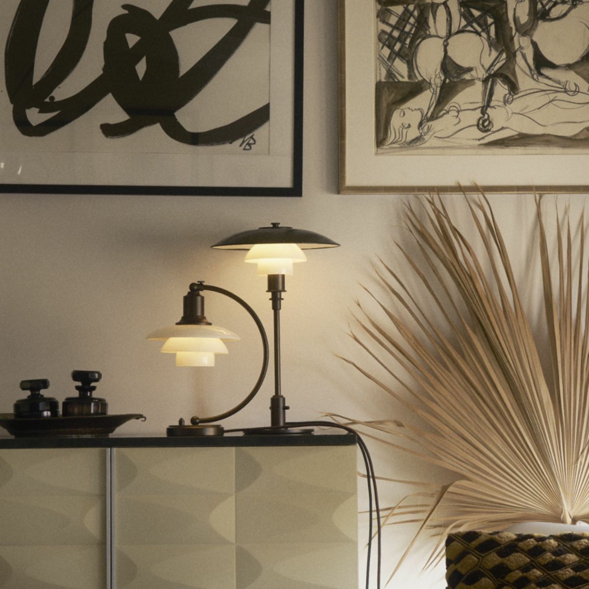 Louis Poulsen（ルイスポールセン） / PH 3/2 Aged Brass Opal Table Lamp（エイジド・ブラス オパール テーブル） / テーブルランプ