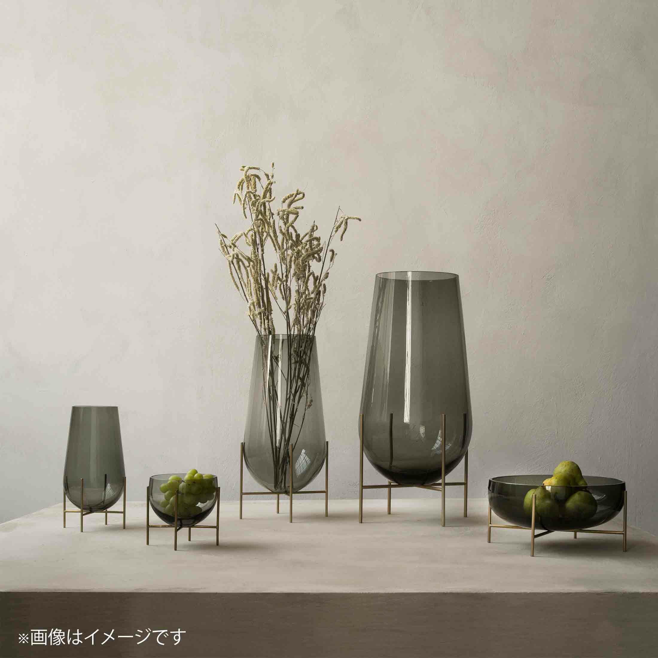 Audo Copenhagen（オドー・コペンハーゲン） / ÉCHASSE BASE M （イシャスベースM） / Smoked Glass / フラワーベース