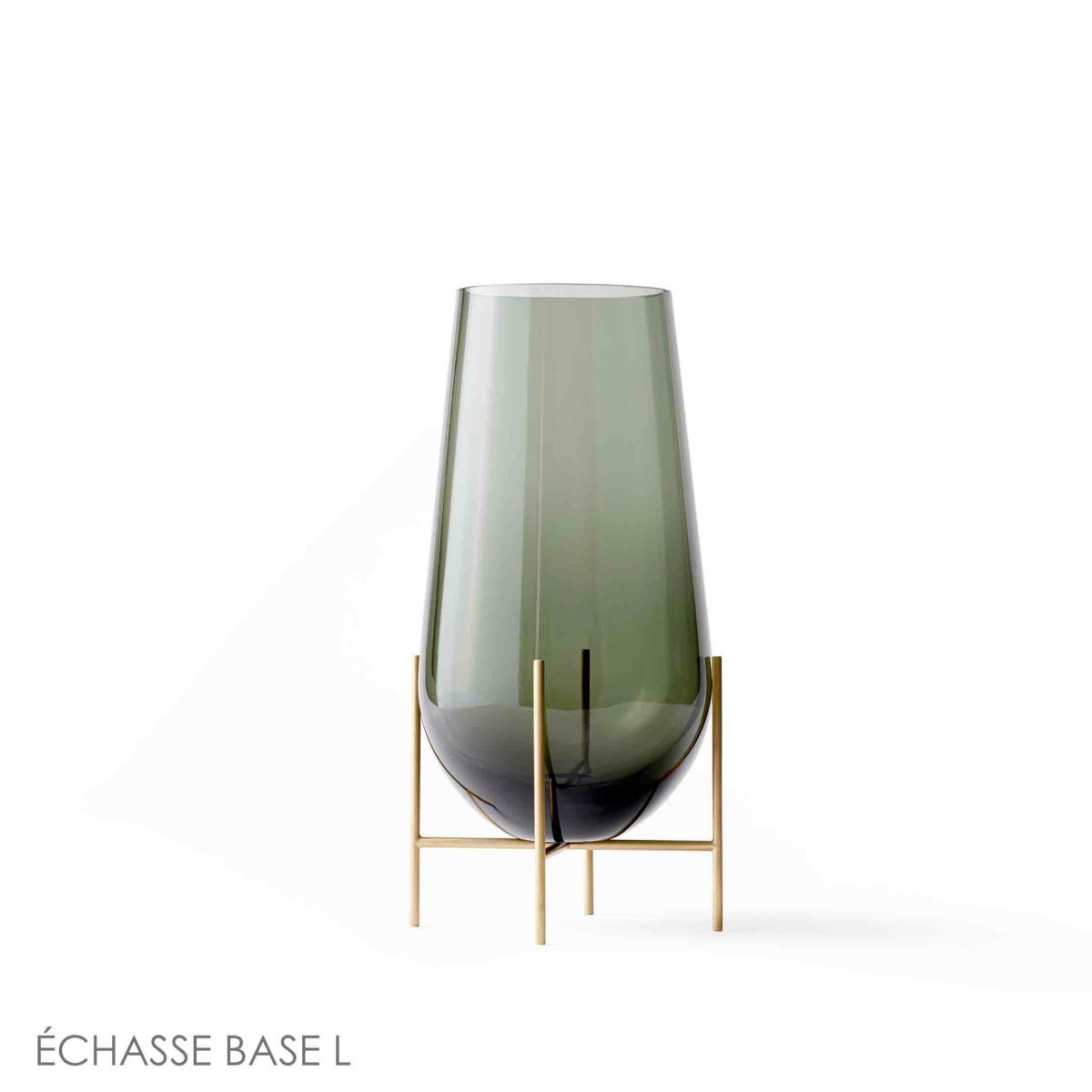 Audo Copenhagen（オドー・コペンハーゲン） / ÉCHASSE BASE L （イシャスベースL） / Smoked Glass / フラワーベース