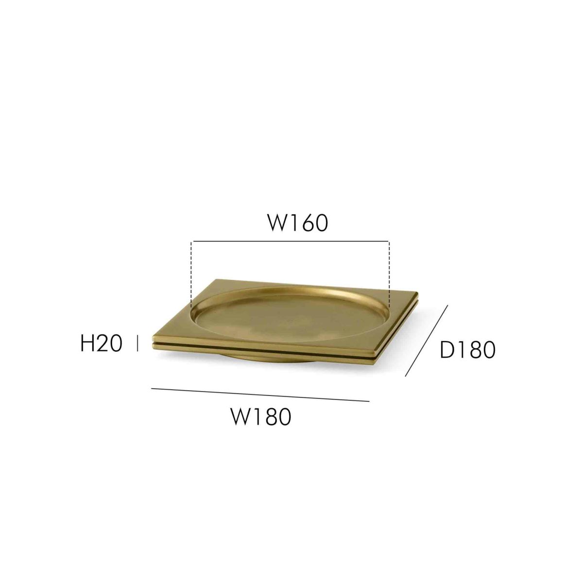 Audo Copenhagen（オドー・コペンハーゲン） / DIVOT TRAY （ディッボットトレイ） / Brass / トレイ