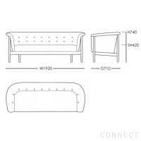 CARL HANSEN & SON（カール・ハンセン＆サン） / ND52-3 VITA SOFA（ヴィタソファ） / オーク材・オイル仕上げ / Hallingdal 0130（ハリンダル） / ソファ