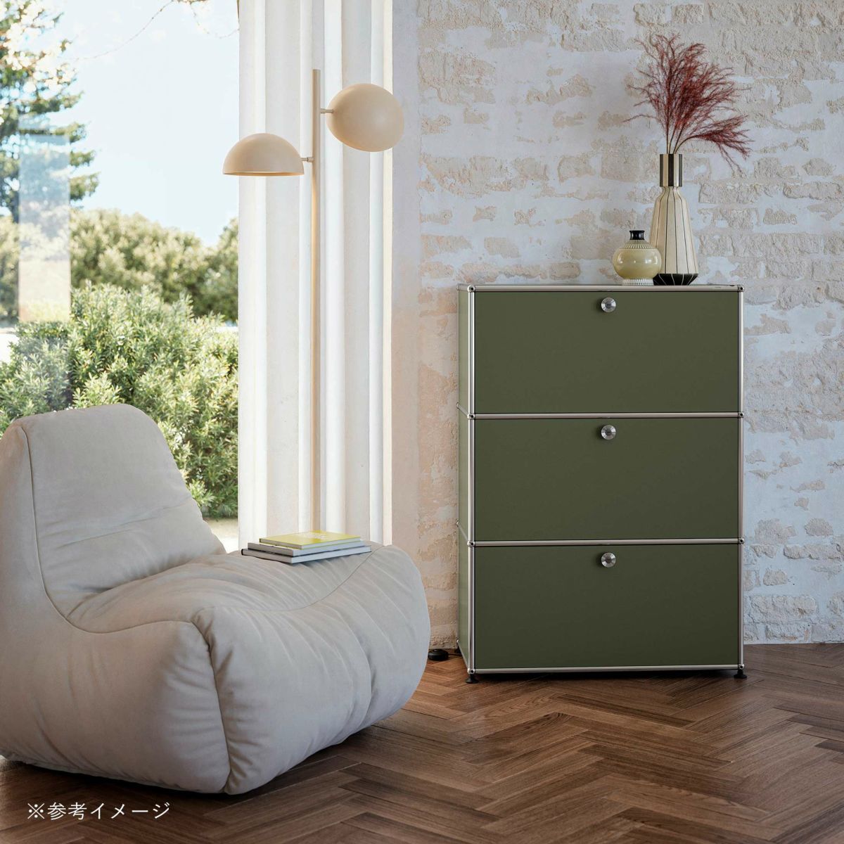 【年越しキャンペーンA】USMハラー（ユーエスエムハラー） / Cabinet（キャビネット） / W773×D373×H1090mm / ドロップダウンドア×2 エクステンションドア×1