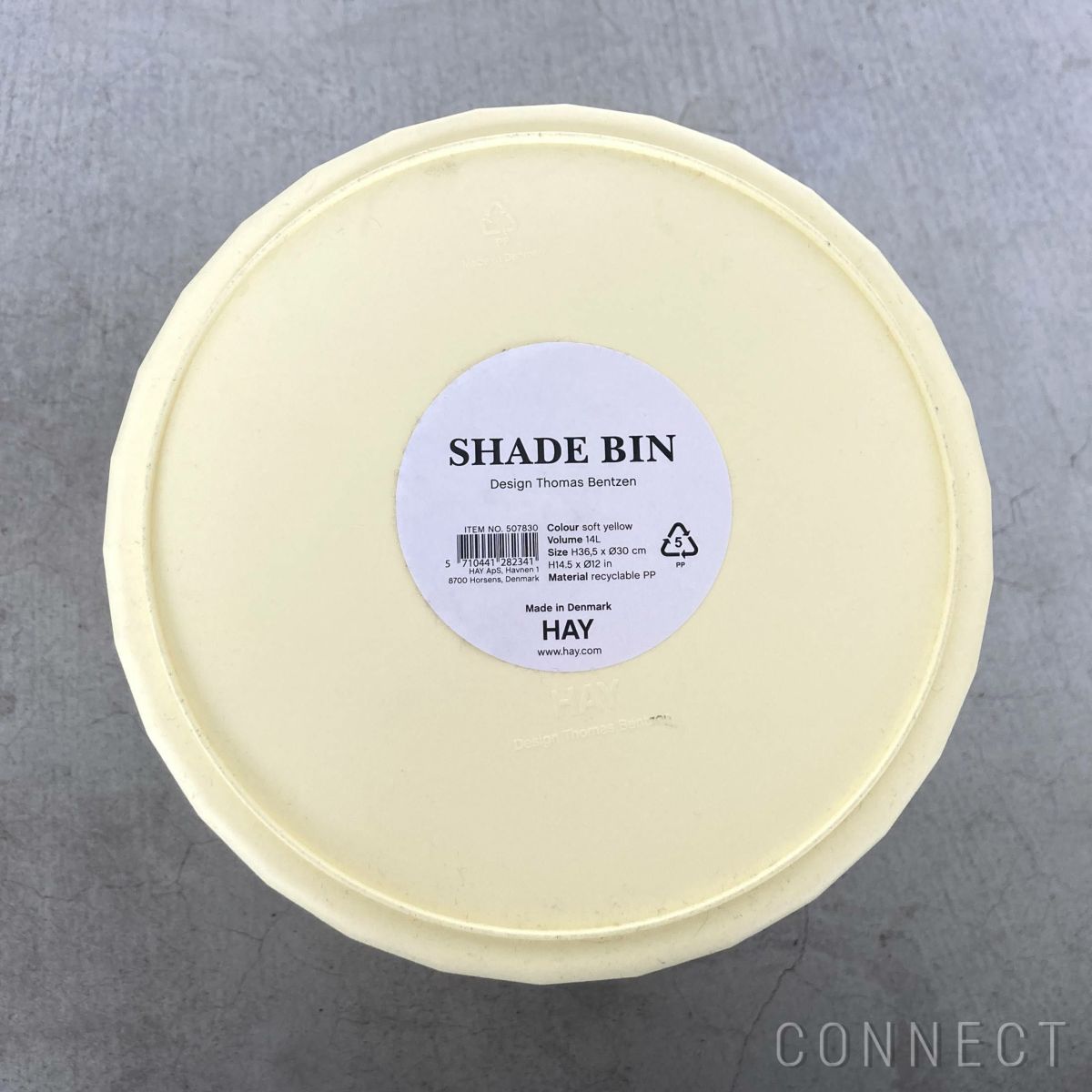 【アウトレット】HAY（ヘイ） / SHADE BIN（シェードビン） / ライトイエロー / ゴミ箱