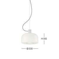 FLOS（フロス） / BELLHOP GLASS S1（ベルホップ ガラス） / 取付簡易仕様 / Φ330 / 全3色 / ペンダントライト