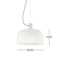 FLOS（フロス） / BELLHOP GLASS S2（ベルホップ ガラス） / 取付簡易仕様 / Φ450 / 全3色 / ペンダントライト
