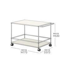 【年越しキャンペーンA】USMハラー（ユーエスエムハラー） / Wagon（ワゴン） / W773×D373×H530mm / ソフトキャスター付き（手前2個ロック可）