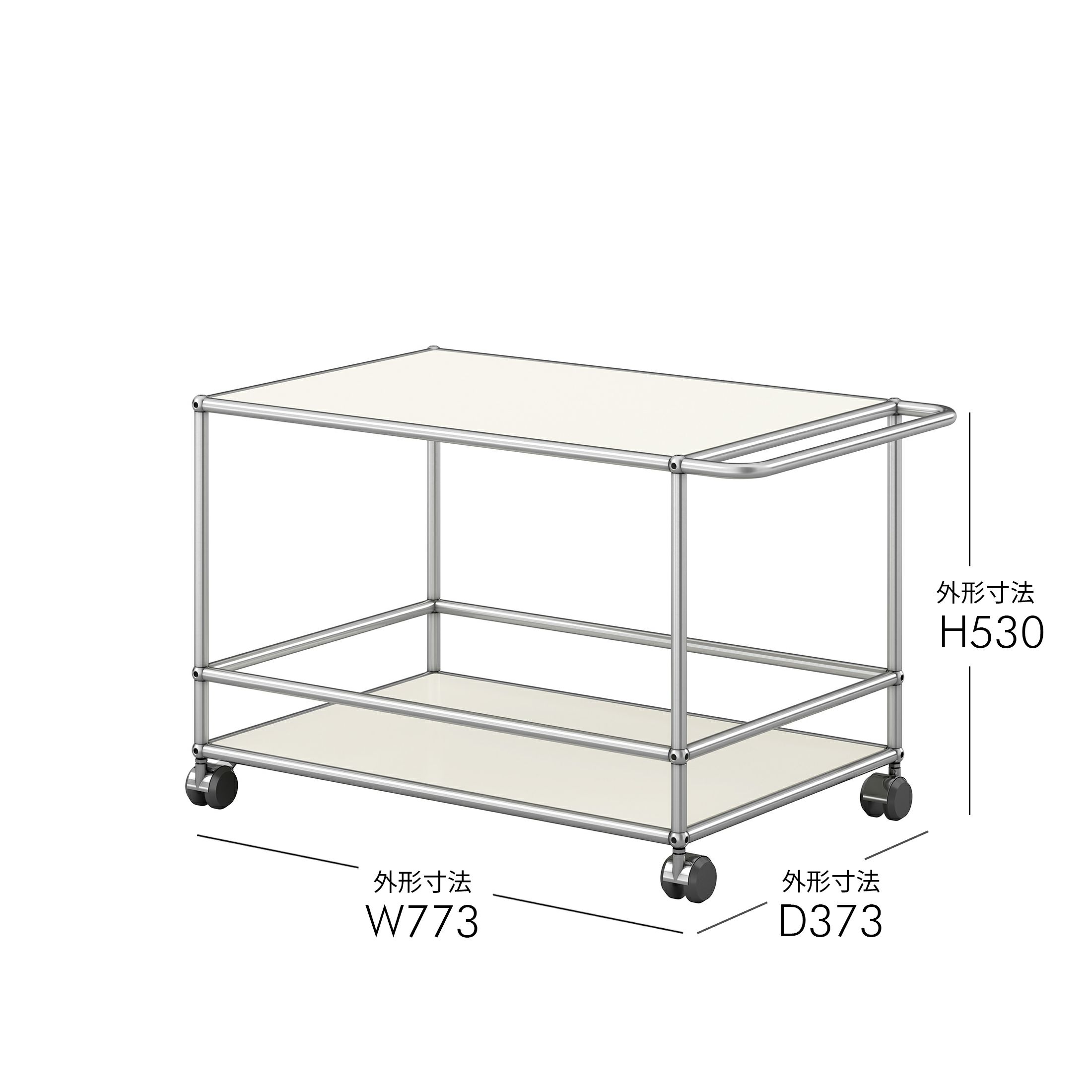 【年越しキャンペーンA】USMハラー（ユーエスエムハラー） / Wagon（ワゴン） / W773×D373×H530mm / ソフトキャスター付き（手前2個ロック可）