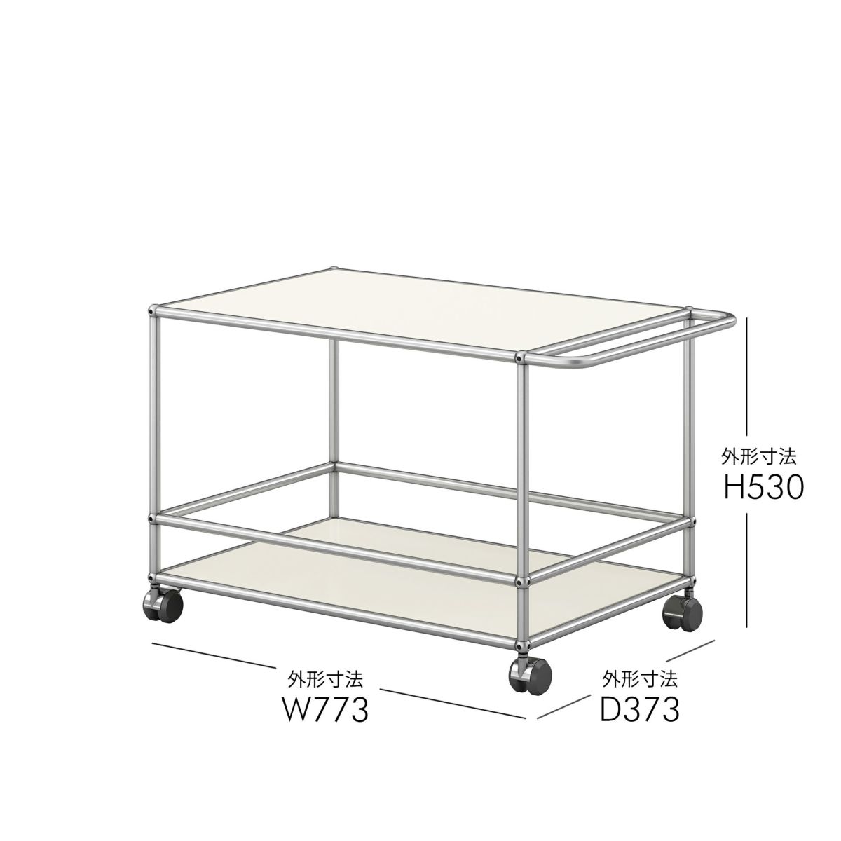【年越しキャンペーンA】USMハラー（ユーエスエムハラー） / Wagon（ワゴン） / W773×D373×H530mm / ソフトキャスター付き（手前2個ロック可）