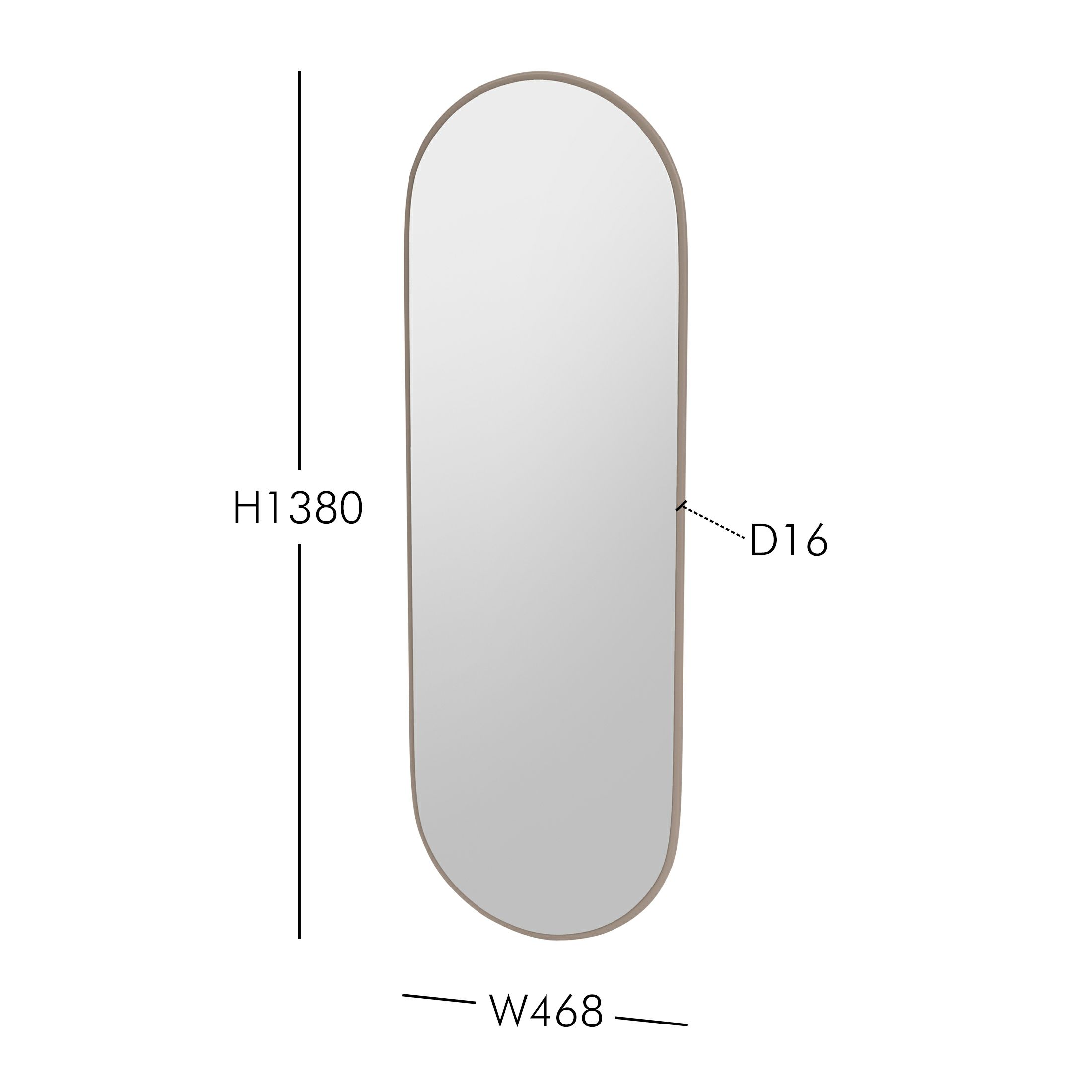 Montana（モンタナ） / FIGURE（フィギュア） / W46.8×H138cm / 全3色 / ミラー