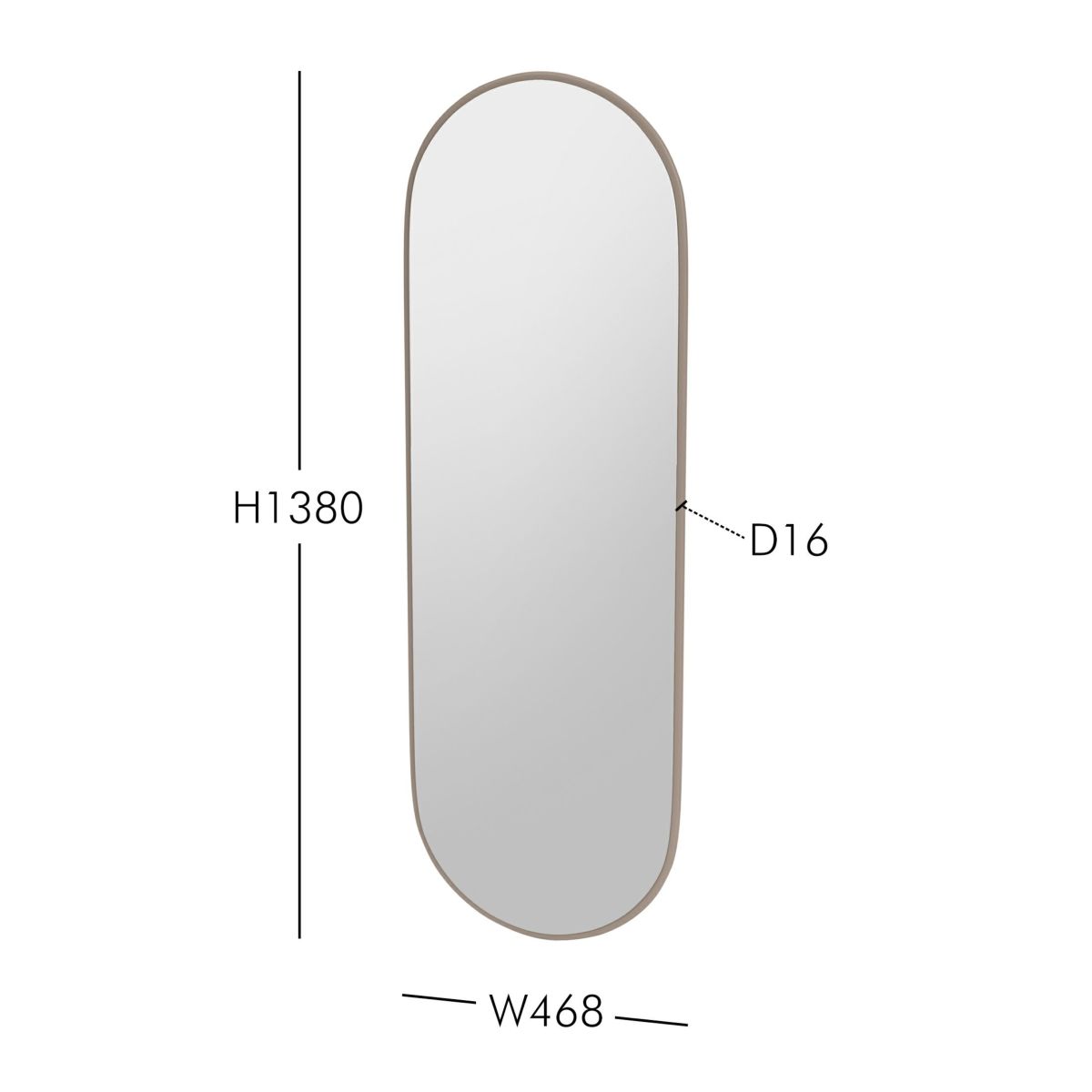 Montana（モンタナ） / FIGURE（フィギュア） / W46.8×H138cm / 全3色 / ミラー