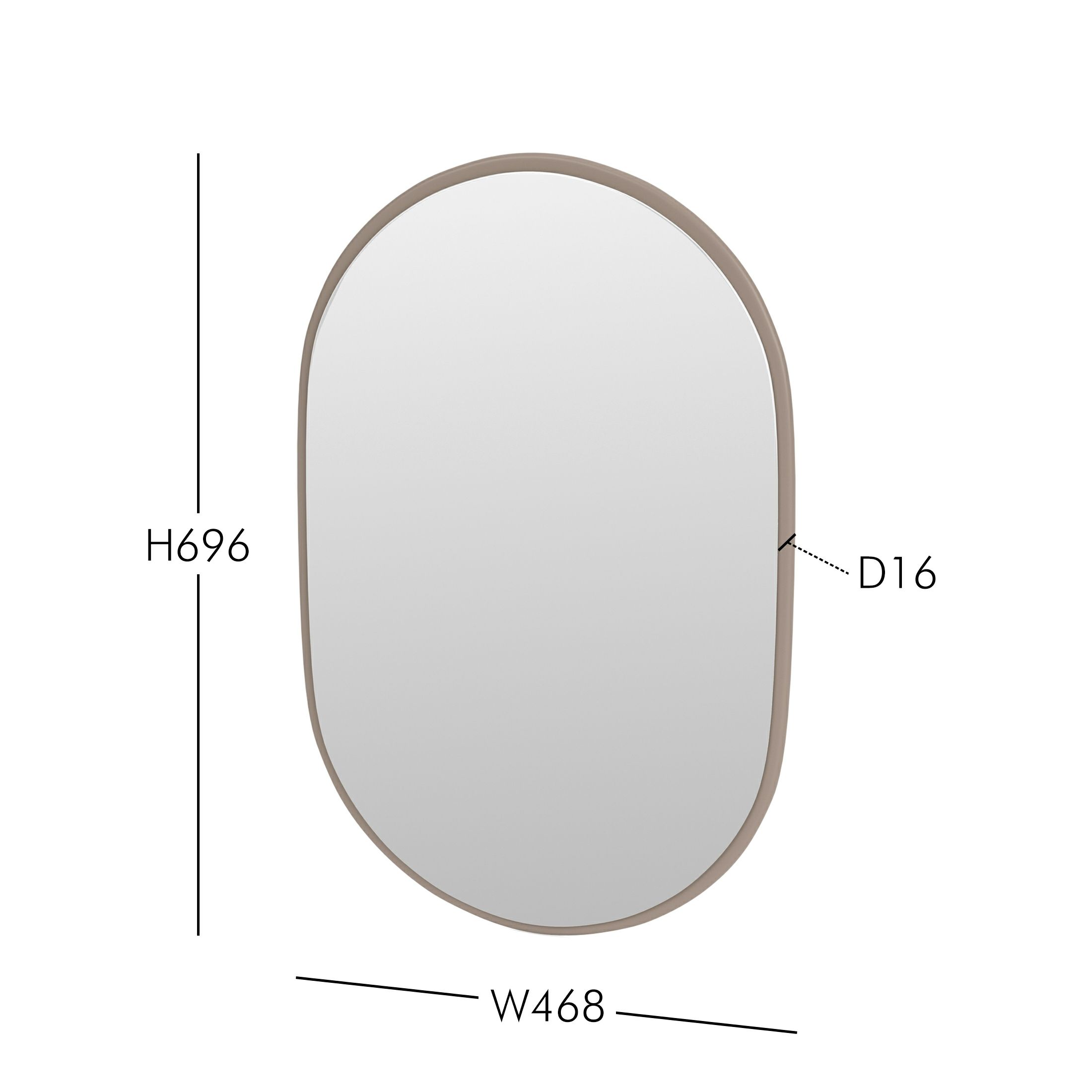 Montana（モンタナ） / LOOK（ルック） / W46.8×H69.6cm / 全3色 / ミラー