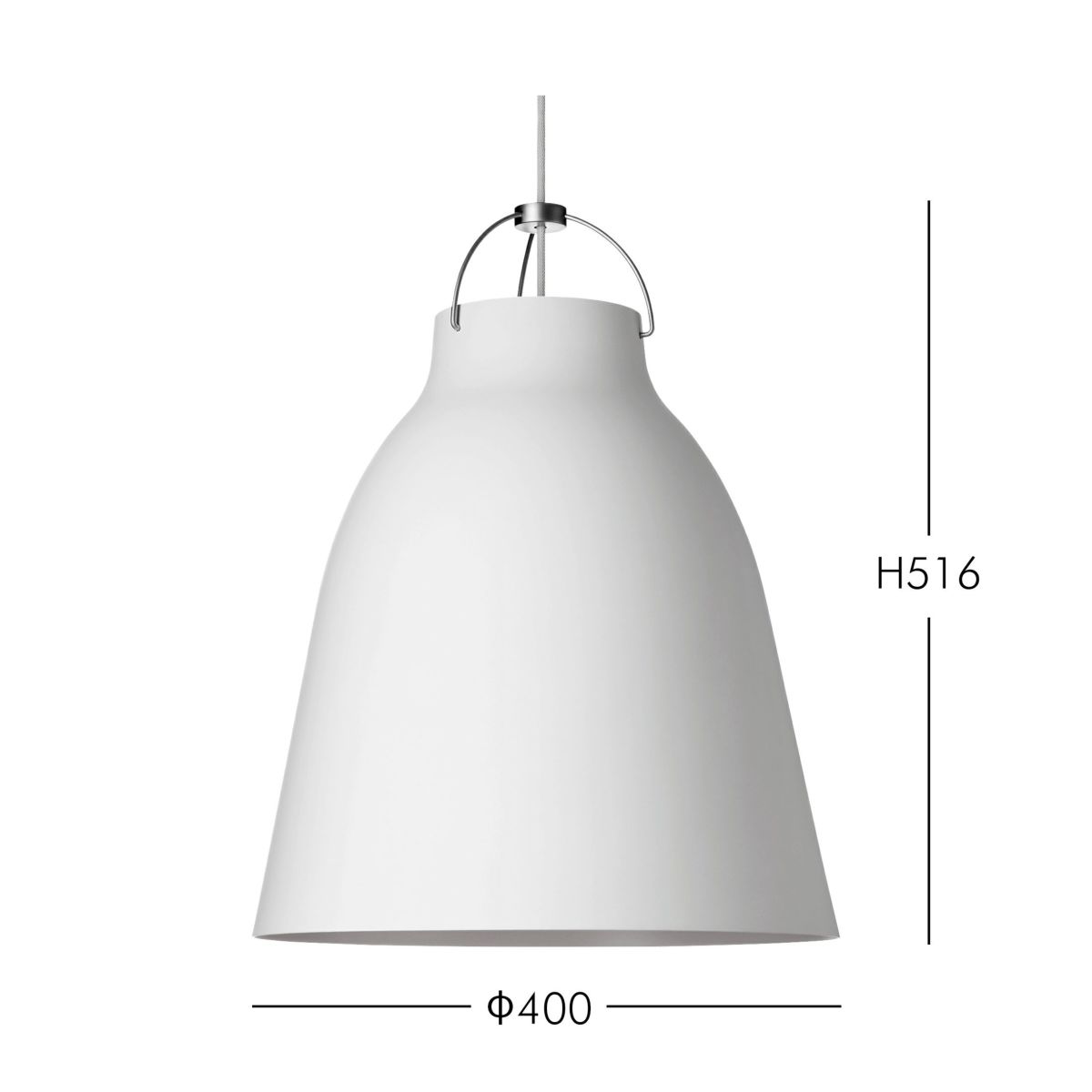 FRITZ HANSEN（フリッツ・ハンセン） / Caravaggio Matt（カラヴァッジオ マット） / ホワイト / P3：φ400mm 