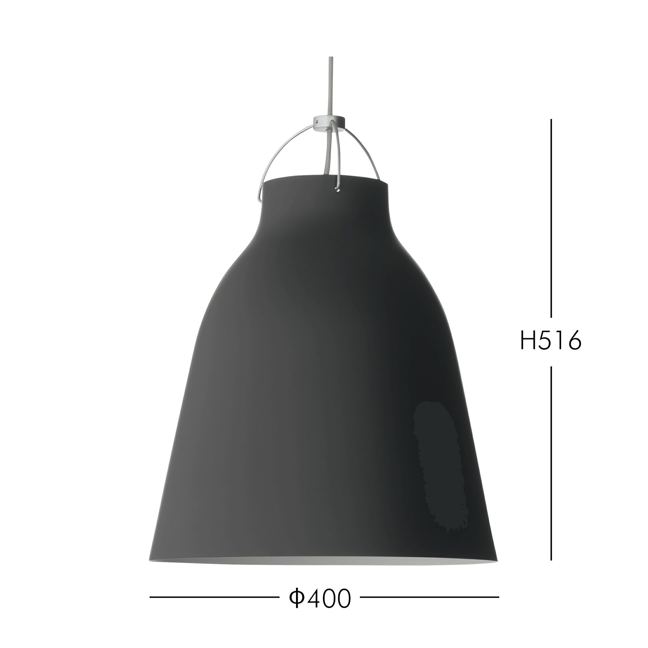 FRITZ HANSEN（フリッツ・ハンセン） / Caravaggio Matt（カラヴァッジオ マット） / ブラック / P3：φ400mm