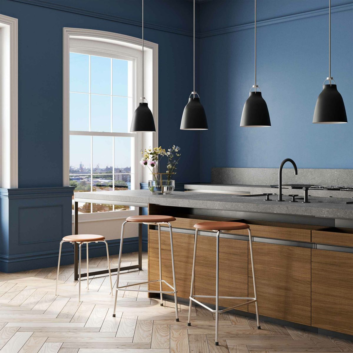 FRITZ HANSEN（フリッツ・ハンセン） / Caravaggio Matt（カラヴァッジオ マット） / ブラック / P3：φ400mm