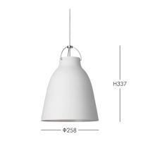 FRITZ HANSEN（フリッツ・ハンセン） / Caravaggio Matt（カラヴァッジオ マット） / ホワイト / P2：φ258mm / ペンダントライト