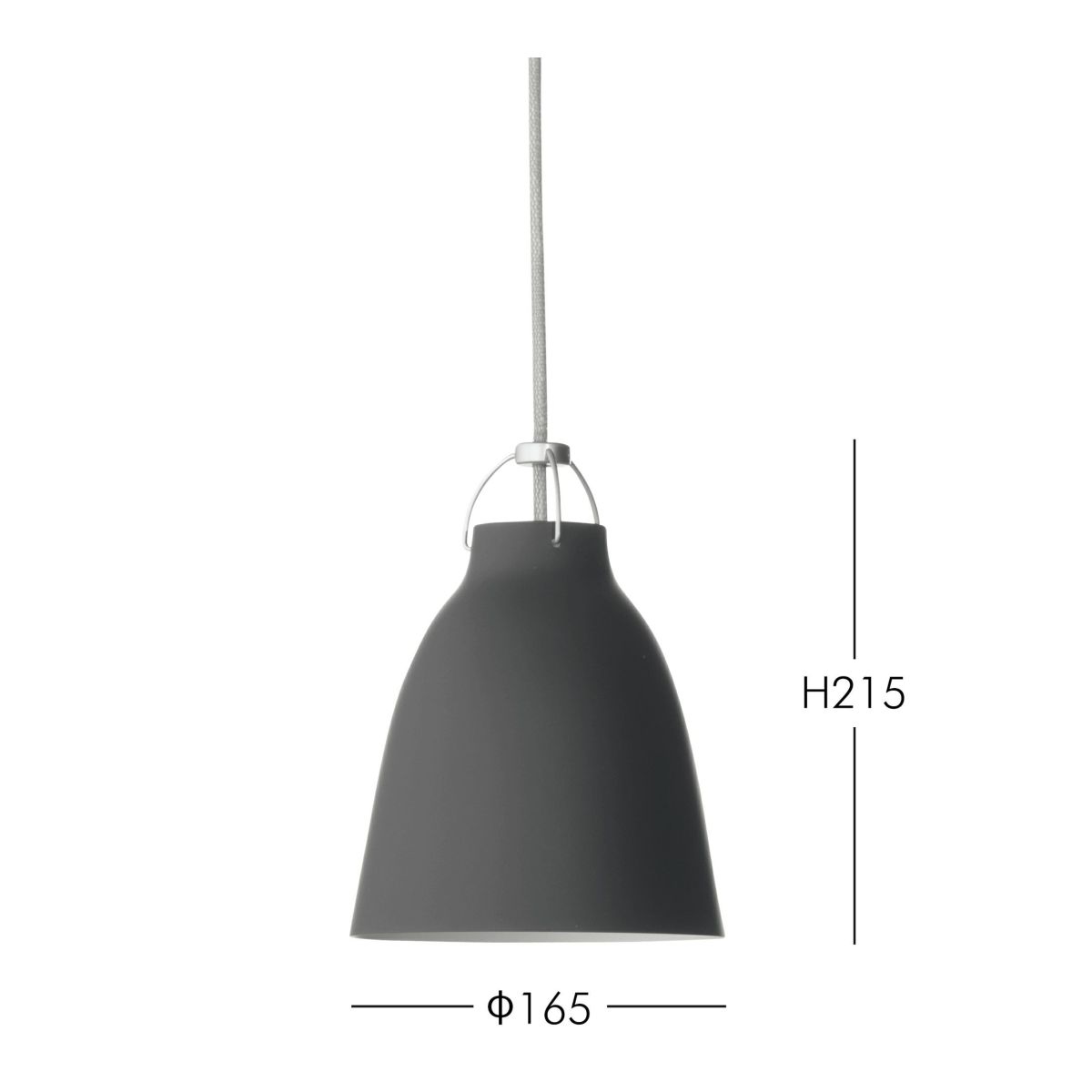 FRITZ HANSEN（フリッツ・ハンセン） / Caravaggio Matt（カラヴァッジオ マット） / ブラック / P1：φ165mm / ペンダントライト