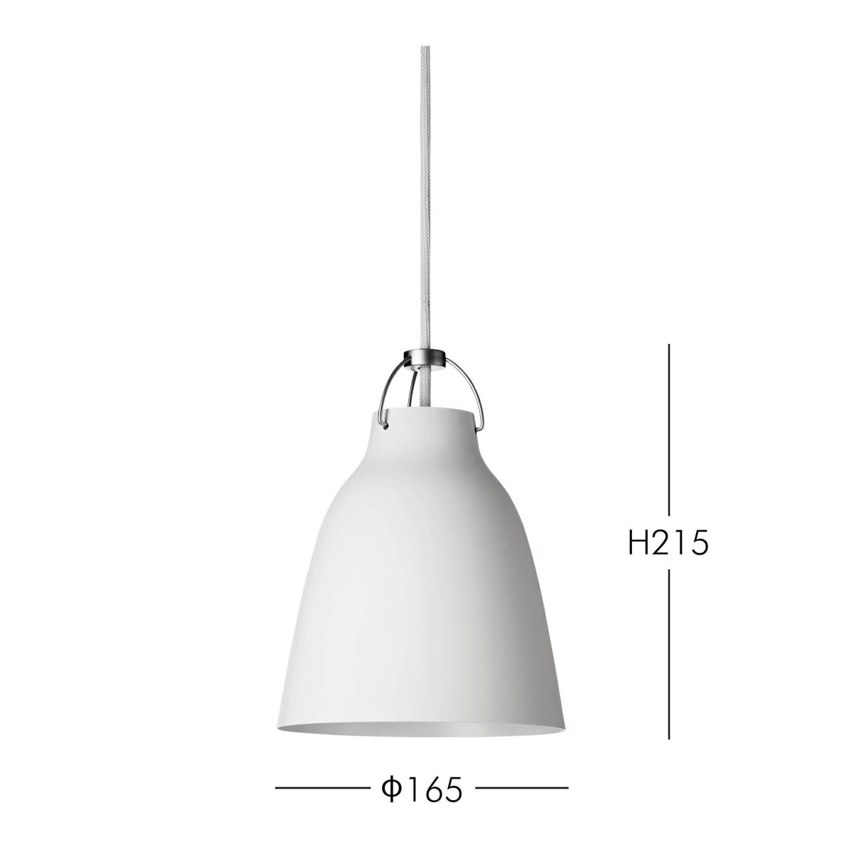 FRITZ HANSEN（フリッツ・ハンセン） / Caravaggio Matt（カラヴァッジオ マット） / ホワイト/ P1：φ165mm / ペンダントライト