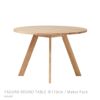 石巻工房 / YAGURA ROUND TABLE（ヤグララウンドテーブル） / Φ110cm / Maker Pack / 全4色 / ダイニングテーブル