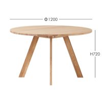 石巻工房 / YAGURA ROUND TABLE（ヤグララウンドテーブル） / Φ120cm / Maker Pack / 全4色 / ダイニングテーブル